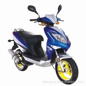 EEC Scooter with 50cc Engine, Single Cylinder, 4-stroke, Kick/Electric Starting